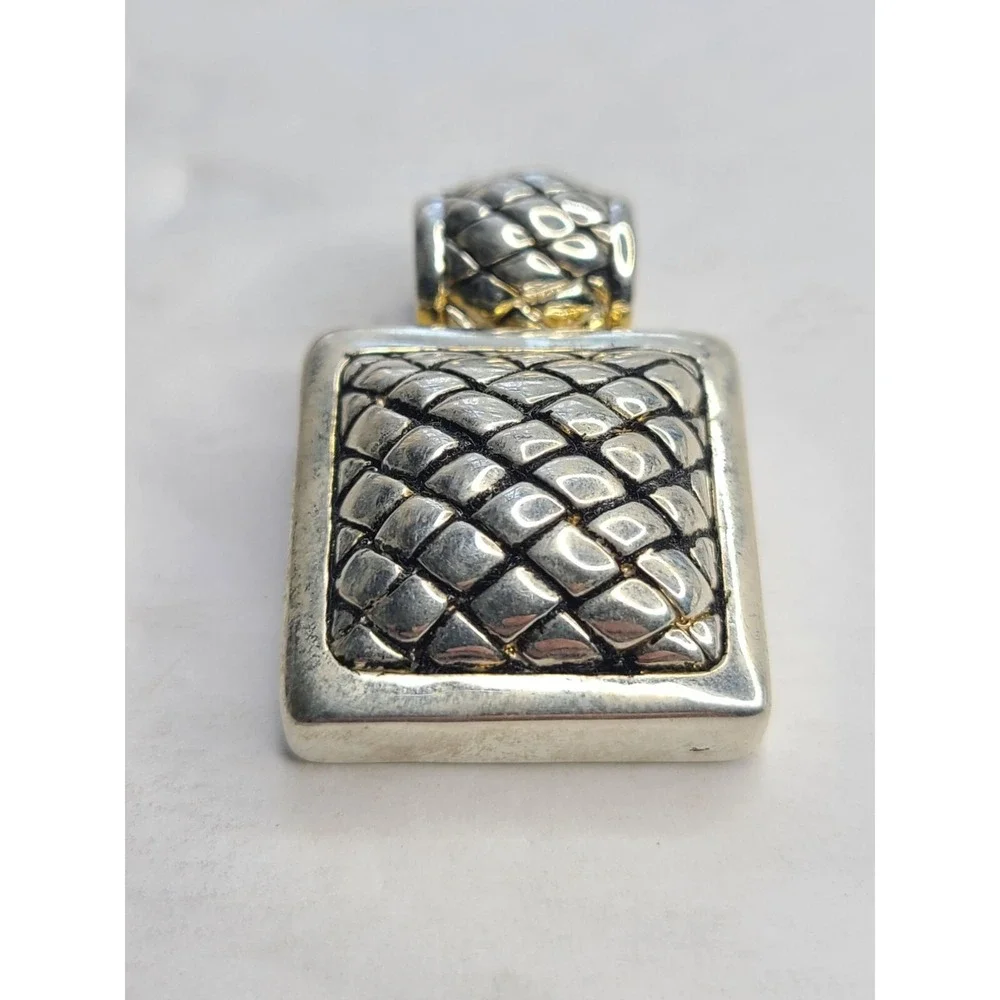 Vintage Silvertone  Pineapple-Style Pendant